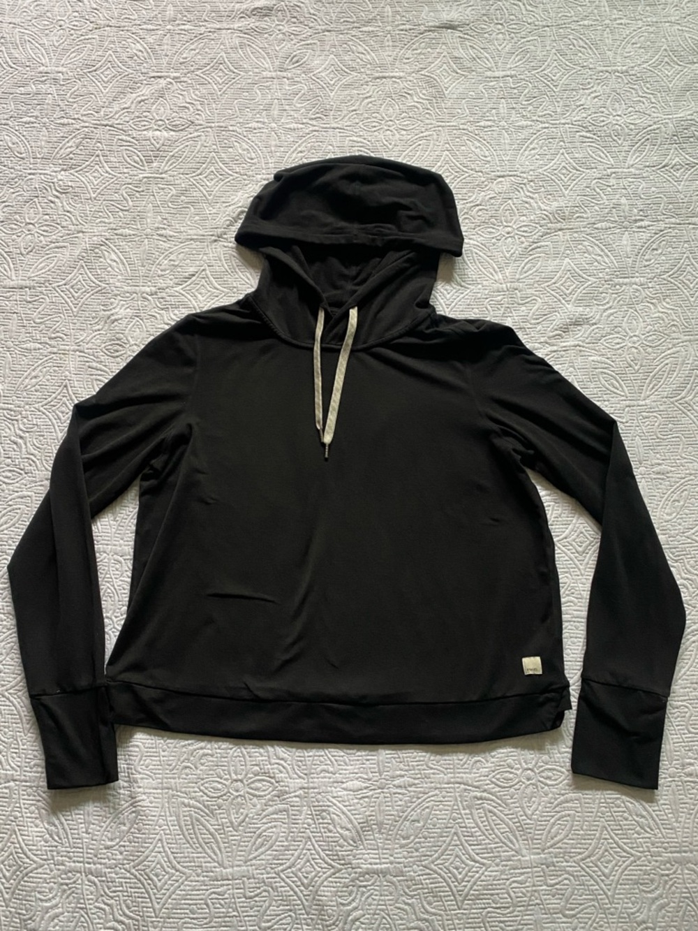 Vuori Black Hooded Pullover